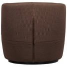 WOOODSERRA SWIVEL ARMCHAIR IN POLYESTER/MESH FABRIC - 3D EFFECT - ESPRESSO thumbnail