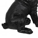 FIGURE BULL DOG BLACK-GOLD POLYRESIN 15,50 X 18,40 X 25,50 C thumbnail