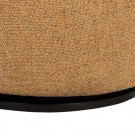 WOOOD SERRA SWIVEL ARMCHAIR IN FLAT WOVEN POLYESTER - CURRY  thumbnail