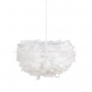 CEILING LAMP WHITE-GOLD FEATHER LIGHTING 40 X 40 X 25 CM thumbnail