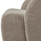 WOOOD MOJO SWIVEL ARMCHAIR WOVEN RIB FABRIC DARK SAND thumbnail