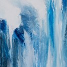 Abstrakt, håndmalt lerret 100x150 thumbnail