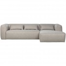 WOOOD BEAN CORNER SOFA RIGHT INCL. CUSHIONS LIGHT GREY thumbnail