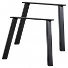 WOOOD SET OF 2 - HAARLEM 4-POSITION LEG OAK BLACKNIGHT [fsc thumbnail