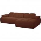 WOOOD MOJO CHAISE LONGUE RIGHT BOUCLÉ RUST BROWN MELANGE thumbnail