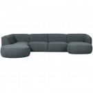 WOOOD POLLY SOFA U-SHAPE LEFT BLUE/GREEN thumbnail