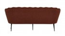Calais 3-seter sofa rød  thumbnail
