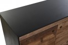 Skjenk resirkulert tre i furu 180x40x76 sort thumbnail