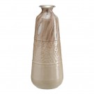 Vase i beige metall 28x28x68 thumbnail