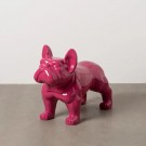 FIGURE BULL DOG FUCHSIA RESIN 88 X 38 X 63 CM thumbnail