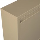 WOOOD SABINE 3-COMPARTMENT SHOE CABINET METAL SAND thumbnail