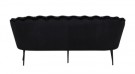 Calais 3-seter sofa svart thumbnail