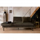 WOOOD RODEO DAYBED LEFT VELVET DARK GREEN HUNTER thumbnail