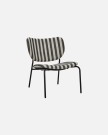 2stk, Loungestol, HDLonga, Svart/Off-white thumbnail