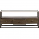 WOOOD DEPART TV UNIT METAL ANTIQUE BRASS thumbnail
