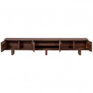 WOOOD LAVISH TV UNIT WITH DESIGNED DOORS WOOD WARM BROWN thumbnail