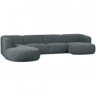 WOOOD POLLY SOFA U-SHAPE LEFT BLUE/GREEN thumbnail