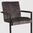 MILO DINING CHAIR ANTRACIT VELOUR thumbnail
