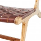 Lenestol teak tre-skinn 87x83x66 thumbnail