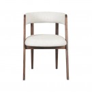 TRENDCOLLECTION SASCHA DINING CHAIR WALNUT ECRU BOUCLE thumbnail