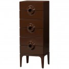 WOOOD MERGE DRESSER 6 DRAWERS WOOD BROWN/RED thumbnail