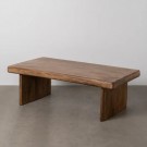 COFFE TABLE BROWN MANGO WOOD ROOM 140 X 70 X 45 CM thumbnail