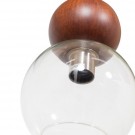 Babble hengende lampe glass valnøtt thumbnail