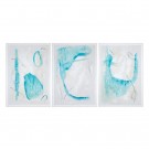 3stk, Abstrakt turkis 87x128 thumbnail