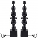WOOOD Chrissie table lamp base metall svart thumbnail