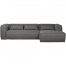WOOOD BEAN CORNER SOFA RIGHT INCL. CUSHIONS MID GREY thumbnail