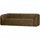 WOOOD SLOPING 3-SEATER SOFA STRUCTURE VELVET BRASS thumbnail