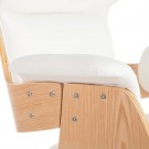 Kontorstol med 5 trinser NATURAL - WHITE 68 X 62 X 85 CM thumbnail