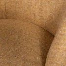 WOOOD SERRA SWIVEL ARMCHAIR IN FLAT WOVEN POLYESTER - CURRY  thumbnail