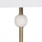 Bordlampe hvitt-gull metall-marbel 39x39x76 thumbnail