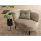 WOOOD SARA LOUNGE ARMCHAIR LEFT VELVET KHAKI thumbnail