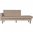 BePureHome RODEO DAYBED LEFT VELVET KHAKI thumbnail