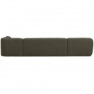 WOOOD POLLY SOFA U-SHAPE RIGHT WARM GREEN thumbnail