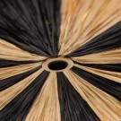 WOOOD Loic anheng stripe sort/naturlig ø95cm thumbnail