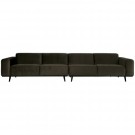 WOOOD STATEMENT XL 4-SEATER 372 CM VELVET DARK GREEN HUNTER thumbnail