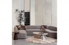 WOOOD SLOPING U-SHAPE SOFA GREY MELANGE thumbnail