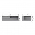 WOOOD CONNECT CORNER BED CONCRETE GREY [fsc] thumbnail