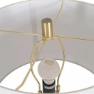 Bordlampe gull-hvit metall-marbel 39x39x69 thumbnail