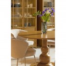 WOOOD BLANCO DINING TABLE Ø120CM MANGO HONEY YELLOW thumbnail