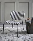 2stk, Loungestol, HDLonga, Svart/Off-white thumbnail