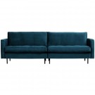 WOOOD RODEO CLASSIC SOFA 3-SEATER VELVET BLUE thumbnail