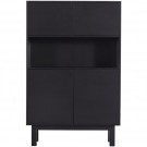WOOOD Finca buffet / bar cabinet pine deep black [fsc] thumbnail