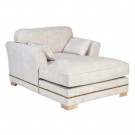 Sjeselongsofa beige 114x155x92 thumbnail