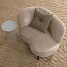 WOOOD SARA LOUNGE ARMCHAIR LEFT VELVET KHAKI thumbnail