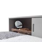 WOOOD CONNECT CORNER BED CONCRETE GREY [fsc] thumbnail