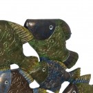 FIGURE FISHES WOOD DECORATION 60 X 11,50 X 52 CM thumbnail
